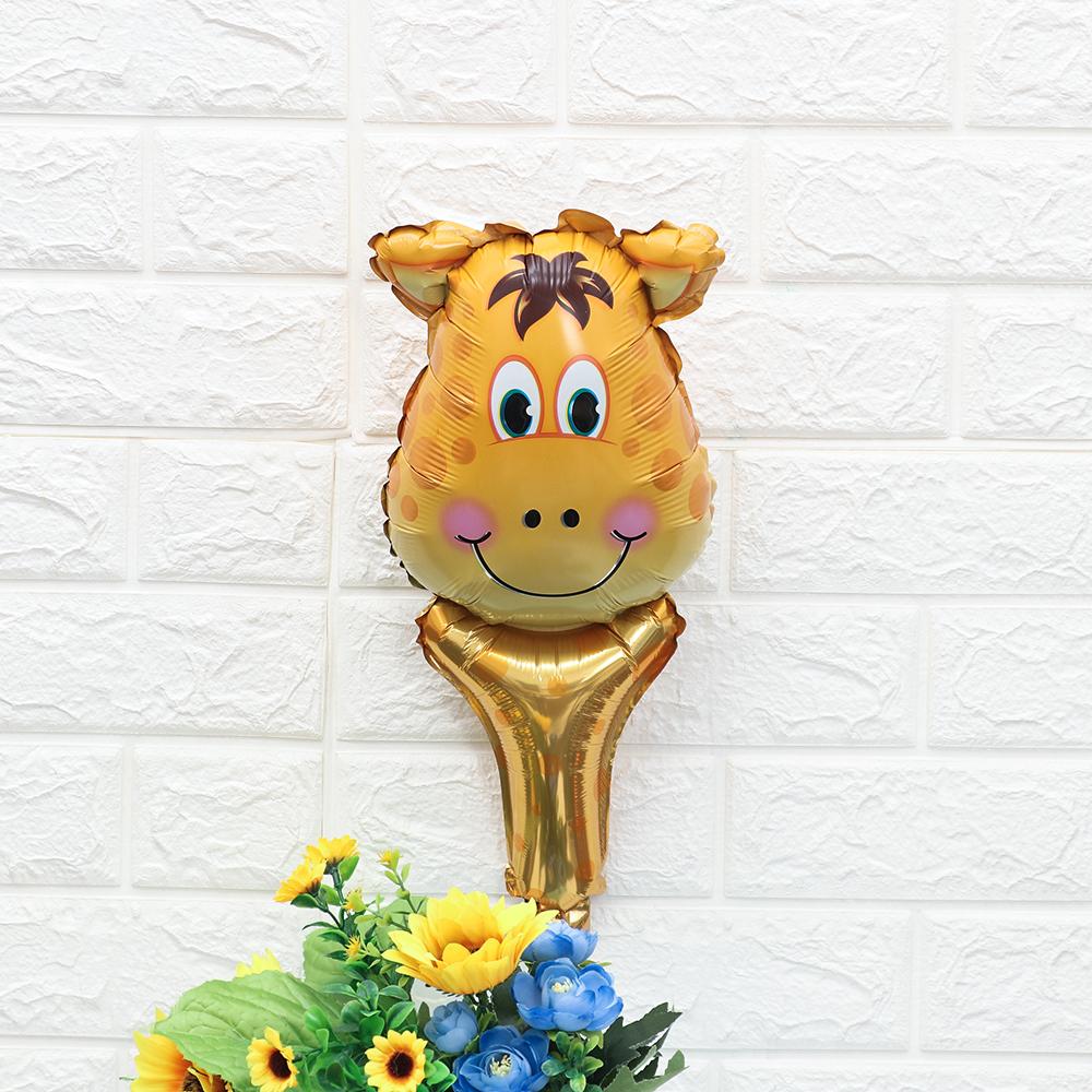 Товары Сафари Джунгли Голова животного Тигр Лев Обезьяна Жираф Корова Фольгированный шар Детские надувные игрушки