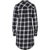 Urban Classics Ladies Cotton Check Shirt Dress Femme Robe Courte Noir/blanc
