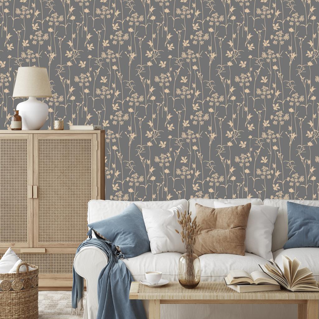 Bright Herbs Wallpaper for Living Room and Bedroom 50x1000