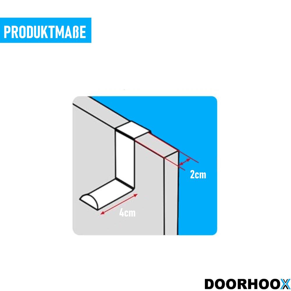 DOORHOOX Door Hook for Hanging Stainless Steel Door Coat Hook 10 Pieces White