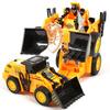 Plastic Inertia Engineer Robot Car Model With Onebutton Transformation For Child Development