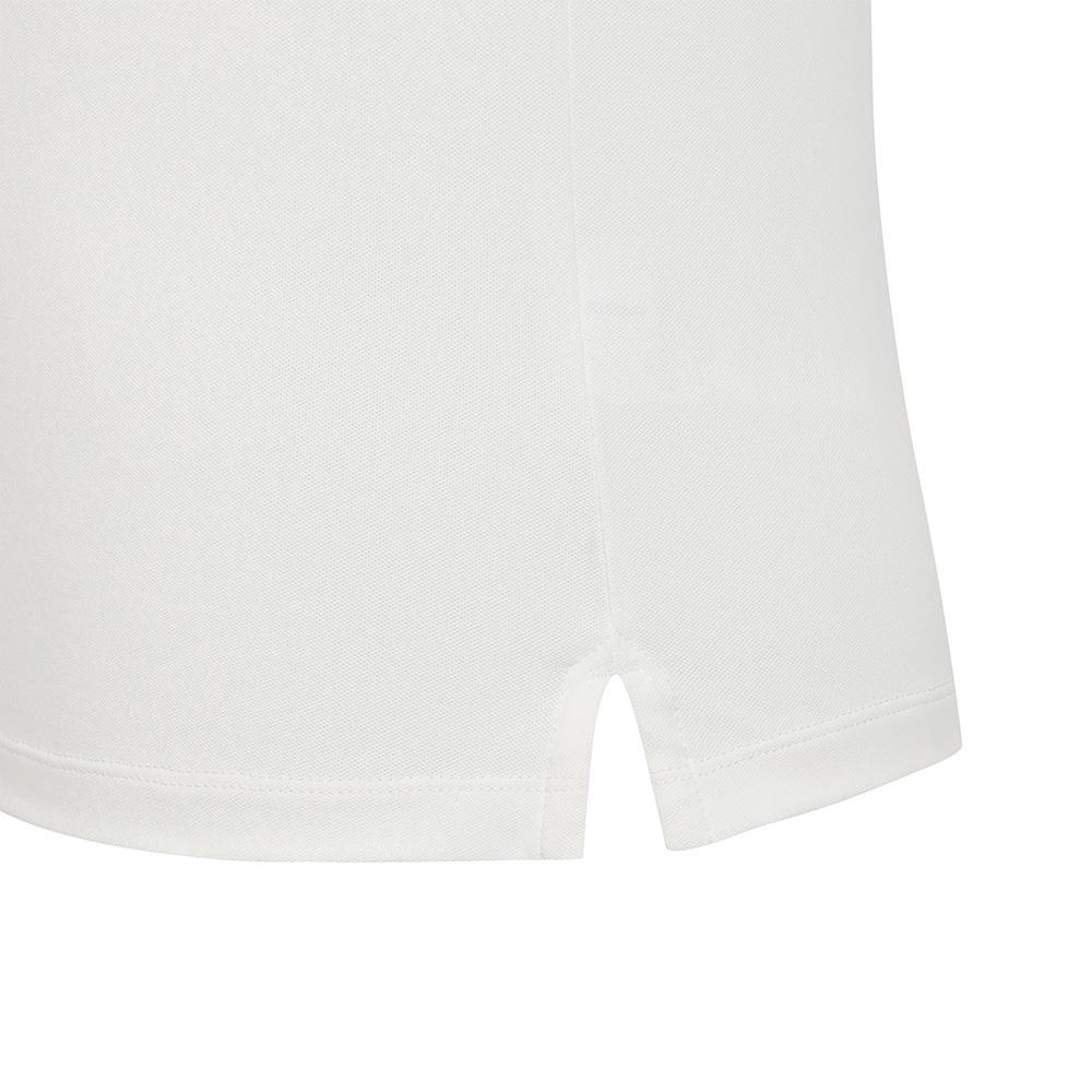 MALBON GOLF Cap Sleeve Slim Collar Top White (Woman)