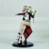 Фигурка Харли Квинн Хищные Птицы Сидячая Поза С Бейсбольной Битой Аниме Фигурка Коллекционная Декор Кожаная Куртка Алмазное Основание