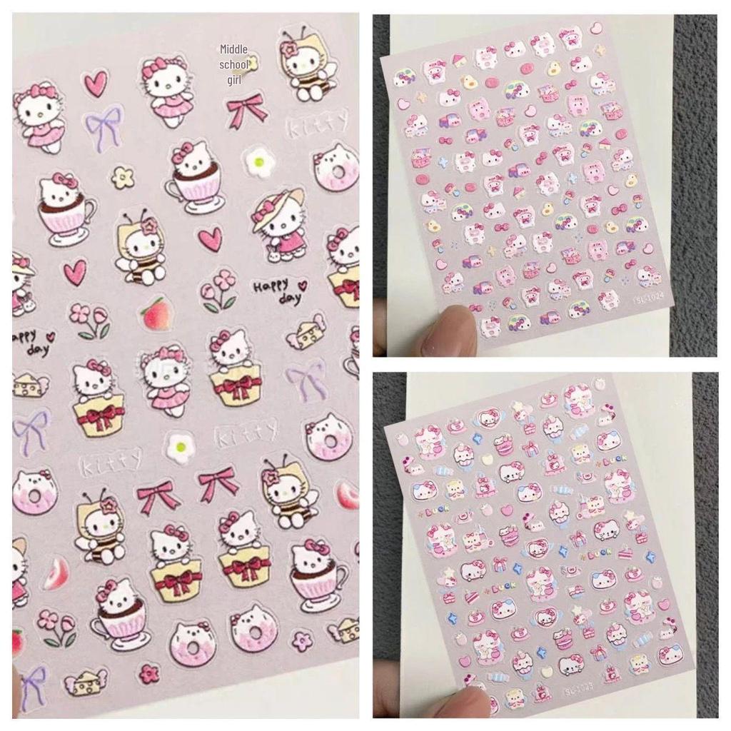 3D рельефные мультяшные наклейки Hello Kitty - Декоративные для DIY