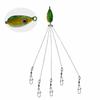 5PCS Stainless Steel Umbrella Fishing Lures 5 Arms Umbrella Rig Fishing Lure  Trout Perch Walleye