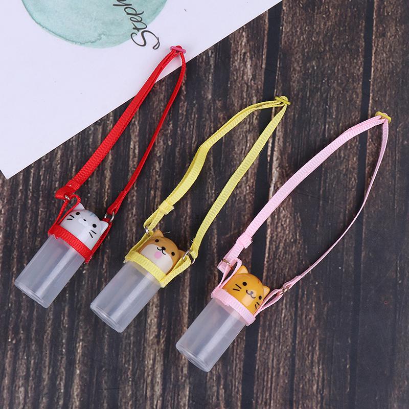 1Pc 1:12 Dollhouse Miniature Water Bottle With Strap Dolls Accessories