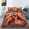 Комплект постельного белья «Паук» 3D-цифровая печать серии насекомых Пододеяльник Односпальная кровать Двуспальная кровать Полноразмерный комплект домашнего постельного белья 2/3 Удобный домашний текстиль