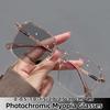 New Fashion Photochromic Myopia Glasses Men Women Color Changing Eyeglasses Anti UV Sunglasses Luxury Short-sighted Eyewear -2.5
