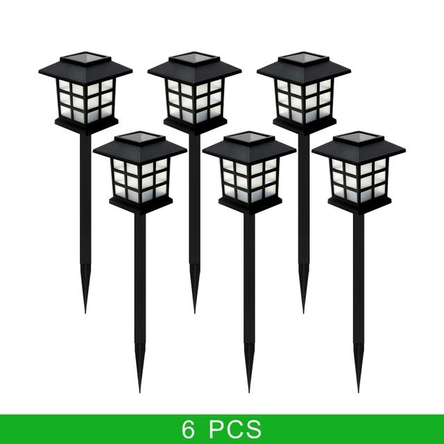 1/2/4/6/8pcs Led Solar Pathway Lights Waterproof Outdoor Solar Lawn Lights for Garden Landscape Path Yard Patio Driveway Walkway