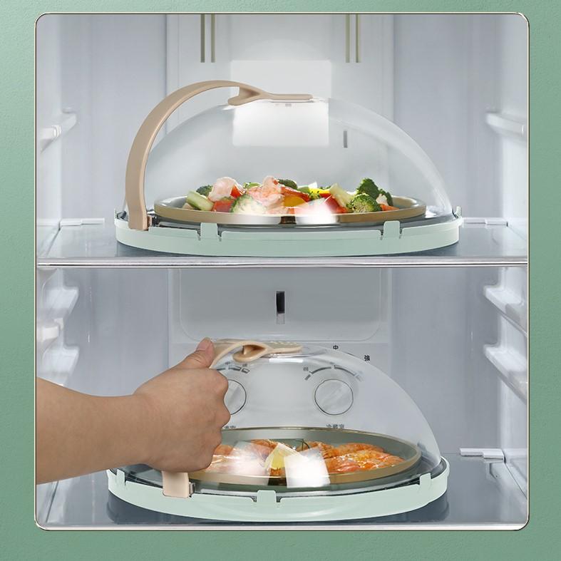 Крышка от брызг для микроволновой печи 12 дюймов, крышка для микроволновой печи для еды с ручкой и пароваркой, прозрачная крышка для микроволновой печи, кухонная утварь, кухонные подарки