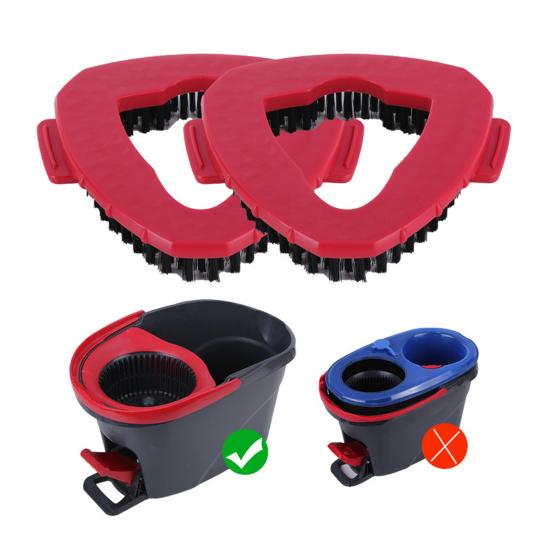 Сменная насадка для швабры, скребок для душа, конструкция с жесткой щетиной, простая в установке, треугольная насадка для чистки щетки для Vileda O-Cedar