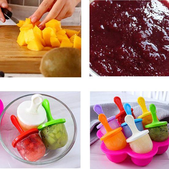 Силиконовые формы для изготовления шариков с 7 отверстиями «сделай сам», летняя форма для холодильника, распродажа товаров