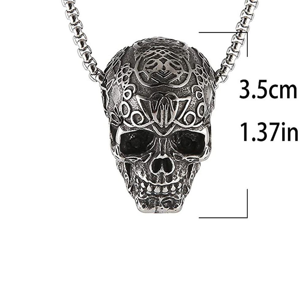 Ожерелье Простое ожерелье с черепом Мужские цепочки на шею Подвеска со скелетом Чокер Женские ювелирные изделия Аксессуары