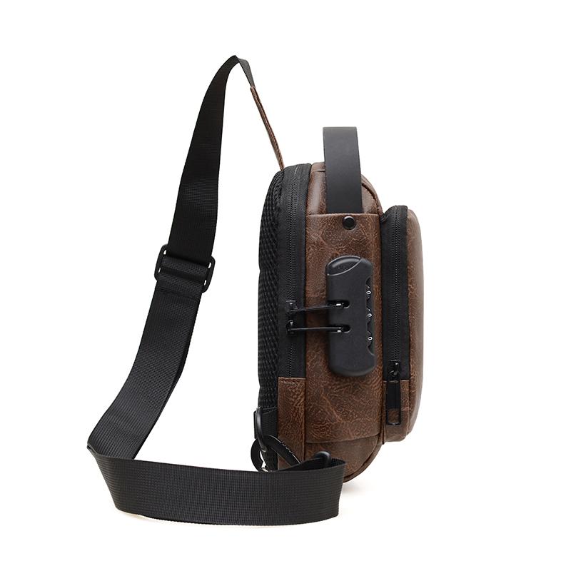 Мужская нагрудная сумка большой вместимости, сумка через плечо, многофункциональная сумка