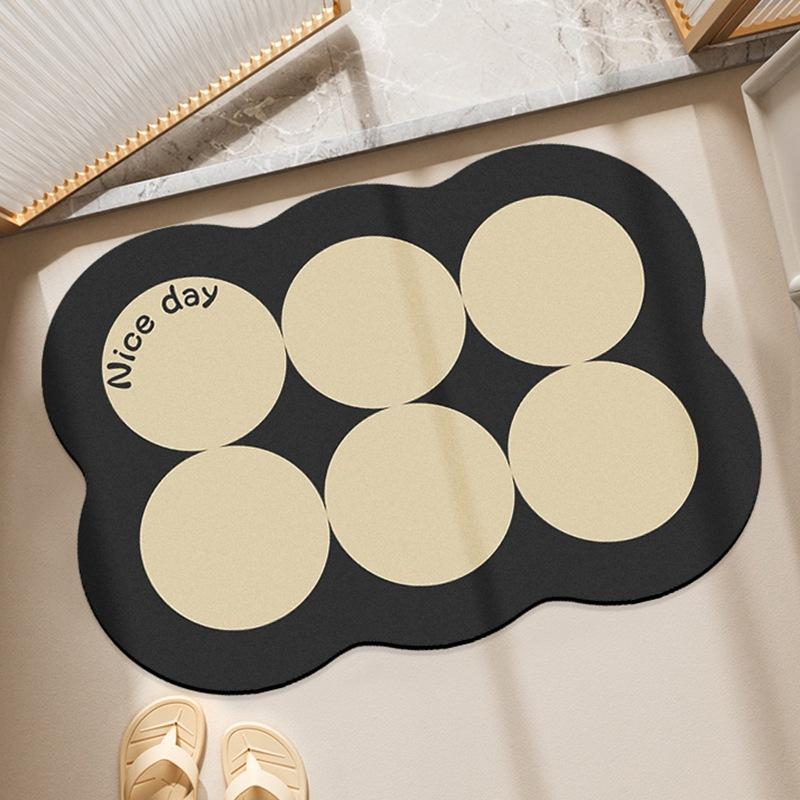 Впитывающий мягкий коврик для пола из диатомовой грязи для ванной комнаты, противоскользящий коврик для ног, туалетный набор, коврик для раковины для дома