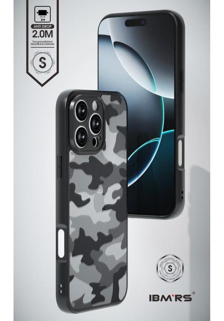 Чехол с полным покрытием и камуфляжным рисунком со шнурком для iPhone 15 Pro