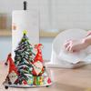 Yousheng Рождественский держатель для рулонов бумаги Санта-Снеговик Красные фрукты Праздничное украшение для рабочего стола Кухонный органайзер для впитывающих масло бумажных полотенец Стеллаж для хранения