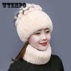 Rex Rabbit Fur Hat Autumn and Winter Fur Hat Tassel Woolen Hat Thick Warm Ear Protection Fur Hat