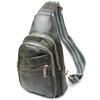Удобная женская сумка с одной лямкой через плечо из экокожи VINTAGE Bag 22756 Зеленый