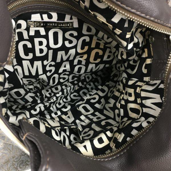 MARC BY MARC JACOBS Ручная сумка-тоут Серая с узором из логотипов(ИСПОЛЬЗОВАЛ)