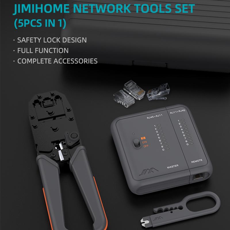 Xiaomi JIMIHOME GTW5N Набор сетевых инструментов Инструмент для зачистки проводов Сетевой тестер Плоскогубцы для зачистки кабеля Обжимные клещи RJ45 Разъем сетевого кабеля