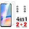 4IN1 [2 Screen Glass+2 Lens Camera Film] HD Glass Screen Protector Tempered Glass for Samsung Galaxy A05 A05S A04 A04S A14 A34 A54 A24 A15 A25 A55