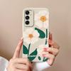 Чехол для Samsung Galaxy C55 A06 A16 S24 FE M35 M55 бампер матовый силиконовый мягкий защита камеры роскошный авокадо цветочный узор корпус телефон сумки