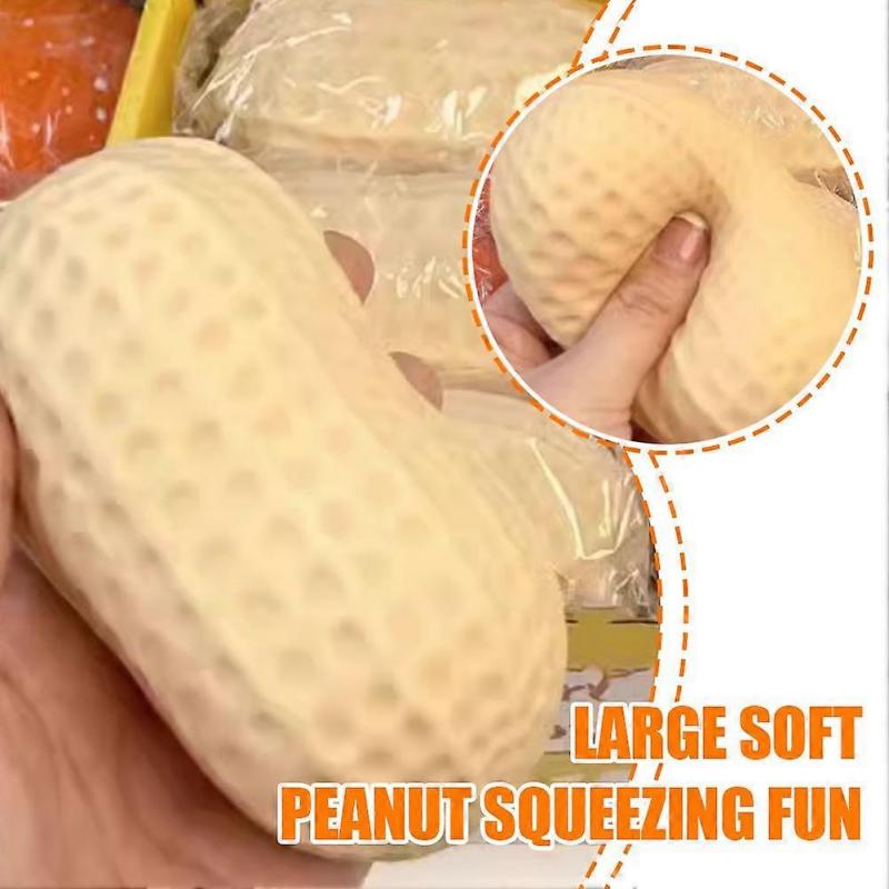 Большие мягкие восковые игрушки-антистресс в виде арахиса для разминания