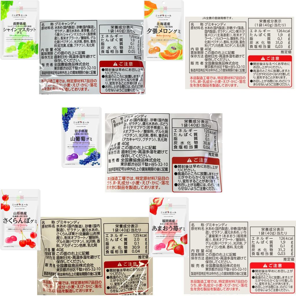 Montoire Zennoh Nippon Ale Gummy Best Selling 10 Types Assortment