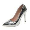 Fashion Hot Selling 2025  Sliver Gold High Heels Shoe Fashion Women Pumps Pointed Toe Slip-on Office Woman Wedding Shoes Large Size 43