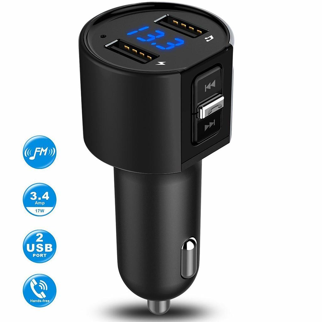 Sagit C26S Bluetoot Car Kit FM Transmitter Wireless Radio Adapter MP3 Player Plug USB