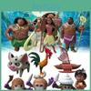 Figurine 10pcs Moana Anime Statuary Cake Ornament Christmas Gifts Toys Garnish