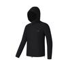 Fitness Series Sports Fashion Simple Lightweight Cool Breathable Hooded Jacket Men Jacket Black A51M521501F-BK