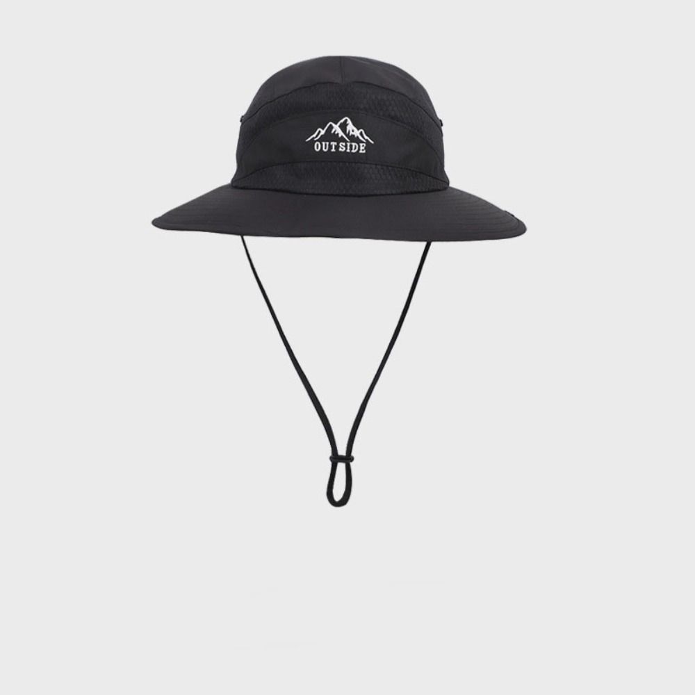 Quick-dry Folding Bucket Hat Nylon Sun Hat Casual Hiking Cap Travel