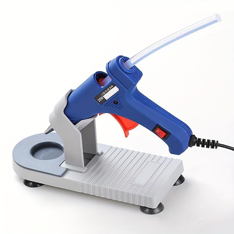 1Pc Hot Glue Gun Stand for DIY Crafts,Plastic Glue Gun Holder,Portable Base Support Accessory for Home Use,No Electricity Use.