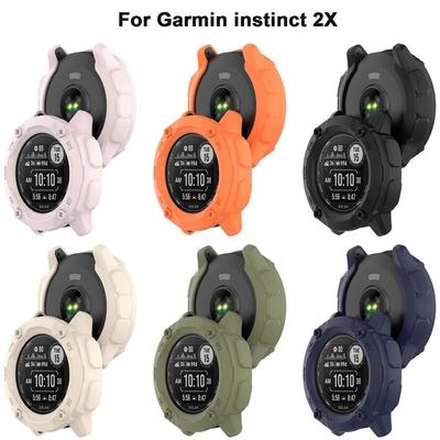 Мягкий защитный чехол-бампер с защитой экрана для умных часов Garmin instinct 2X
