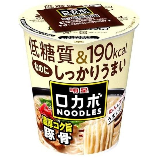 Myojo Lokabo NOODLES Rich Flavor Tonkotsu 190 kcal 30 reduced carbohydrates low yet delicious high dietary fiber cup 12 pieces
