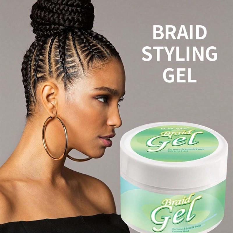 250ml Traction Alopecia Styling Braiding Gel Edges Control Hair Shaping Cream Biotin Anti Break Hair Wax Anti Hair Loss Hair Care