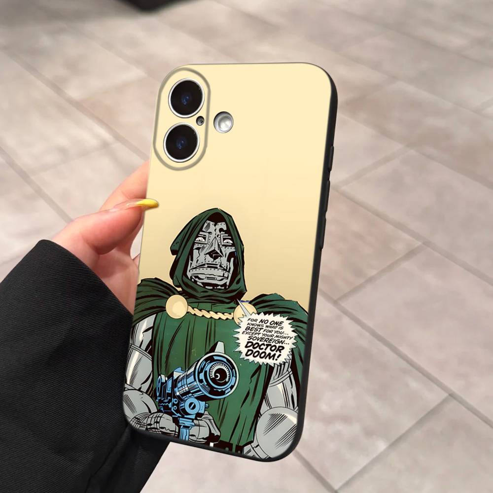 M-MF Рэпер D-DOOM Для IPhone 17 16 15 14 13 12 11 Pro Max 13 17Air Ударопрочные Мягкие Чехлы для Телефона Coque