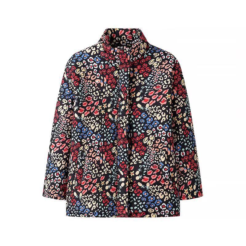 Autumn/Winter European & American Women's Casual Printed Cotton Jacket