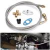 36 дюймов 1/8 NPT 4AN T3 T4 T3/T4 T04E T70 T66 T67 GT35 GT45 Турбо линия подачи масла, возвратная линия слива масла, комплект с фланцевым адаптером