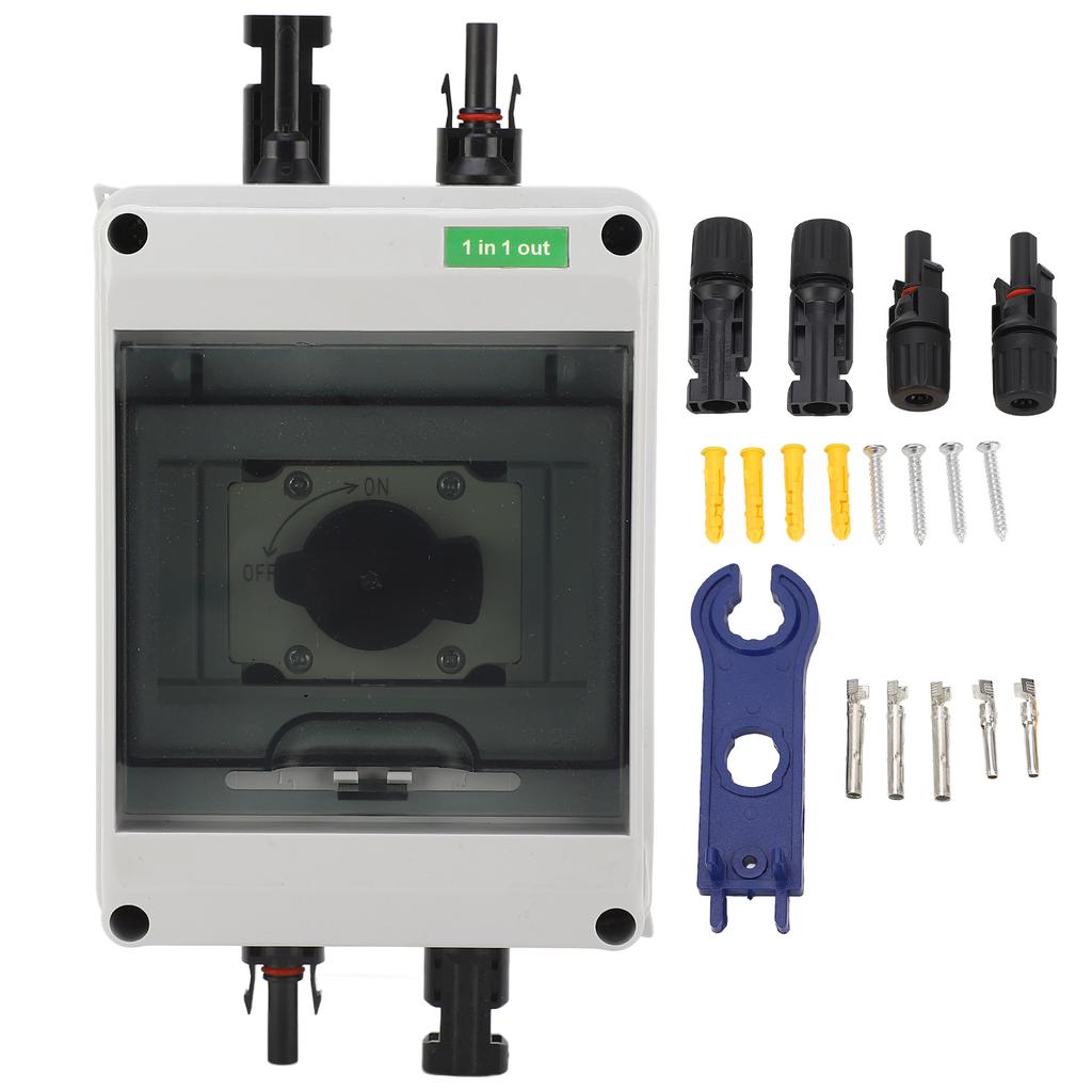 DC1000V 32A Солнечный выключатель постоянного тока Серебряные контакты PC 1 вход 1 выход Изолятор постоянного тока для инвертора