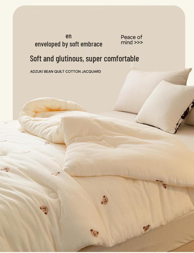 Двухслойное марлевое одеяло из соевого волокна - Теплое зимнее, Весенне-осеннее, Детское хлопковое одеяло и Летний прохладный вкладыш для одеяла