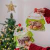 25Pcs Christmas Gift Bags Thickened PP Waterproof Seal Packaging Christmas Tree/bear Shaped Bag for Kids Holiday Party & Biscuit Gift Packaging