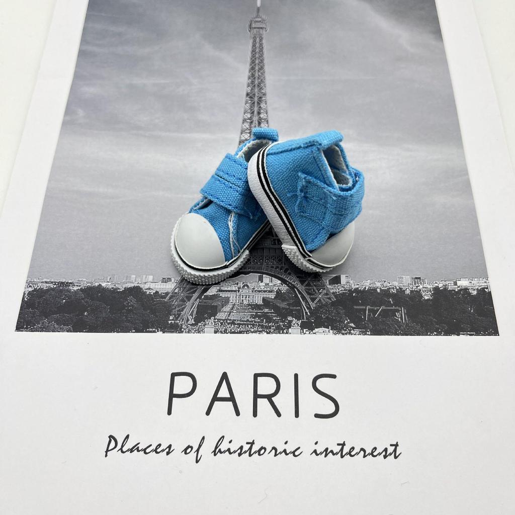 20 см BJD кукольные туфли из парусины с липучками, размер 5 см Мини для кукол SD