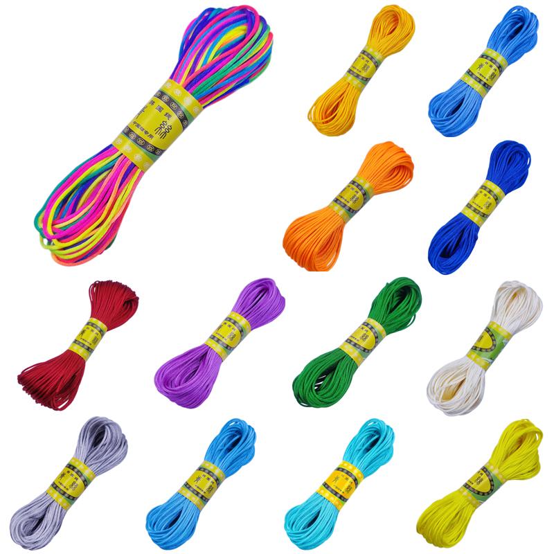 Китайский узел ханмейд DIY кисточки новый макраме шнур ювелирные изделия аксессуары браслет плетеная нить 20 м/рулон 2 мм нить нить шамбала