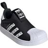 Adidas Originals SUPERSTAR 360 Abrasion Resistant Low top Skateboard Shoes Black White Children Aged 3 7 Years Old Sneakers IH3049