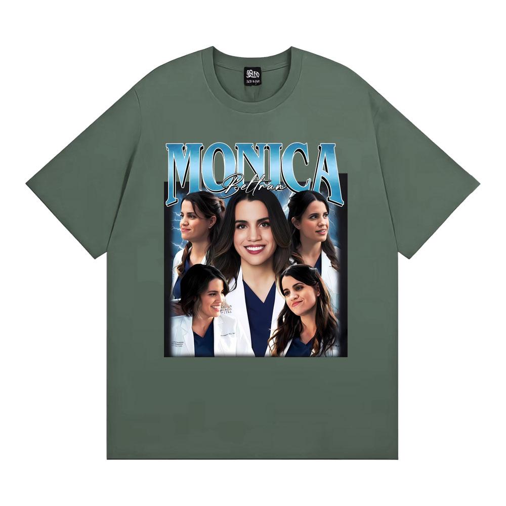 Monica Beltran Vintage Y2K Aesthetic Graphic Tshirt Harajuku Hip Hop Summer T Shirts Casual 100 Cotton Oversized Loose T Shirt