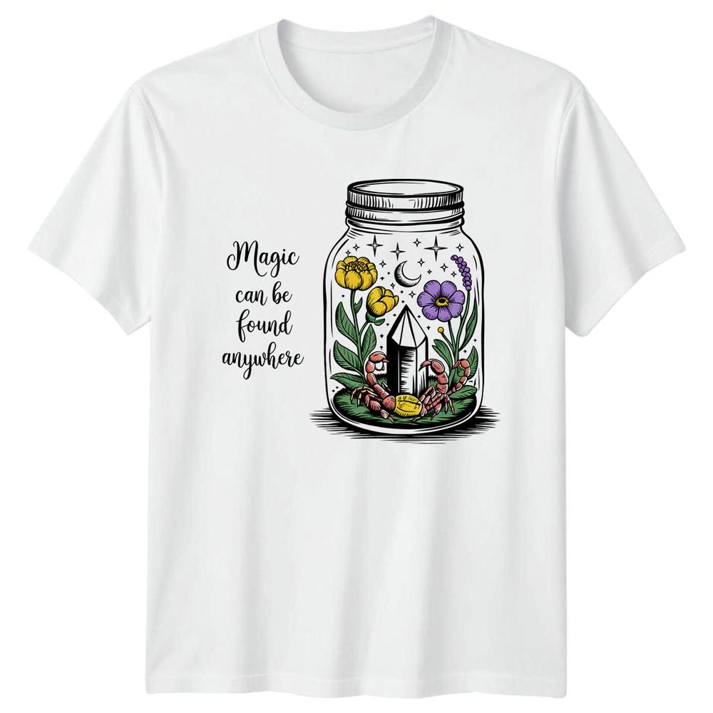 Magic Can Be Found Anywhere Boho Celestial Jar TShirt