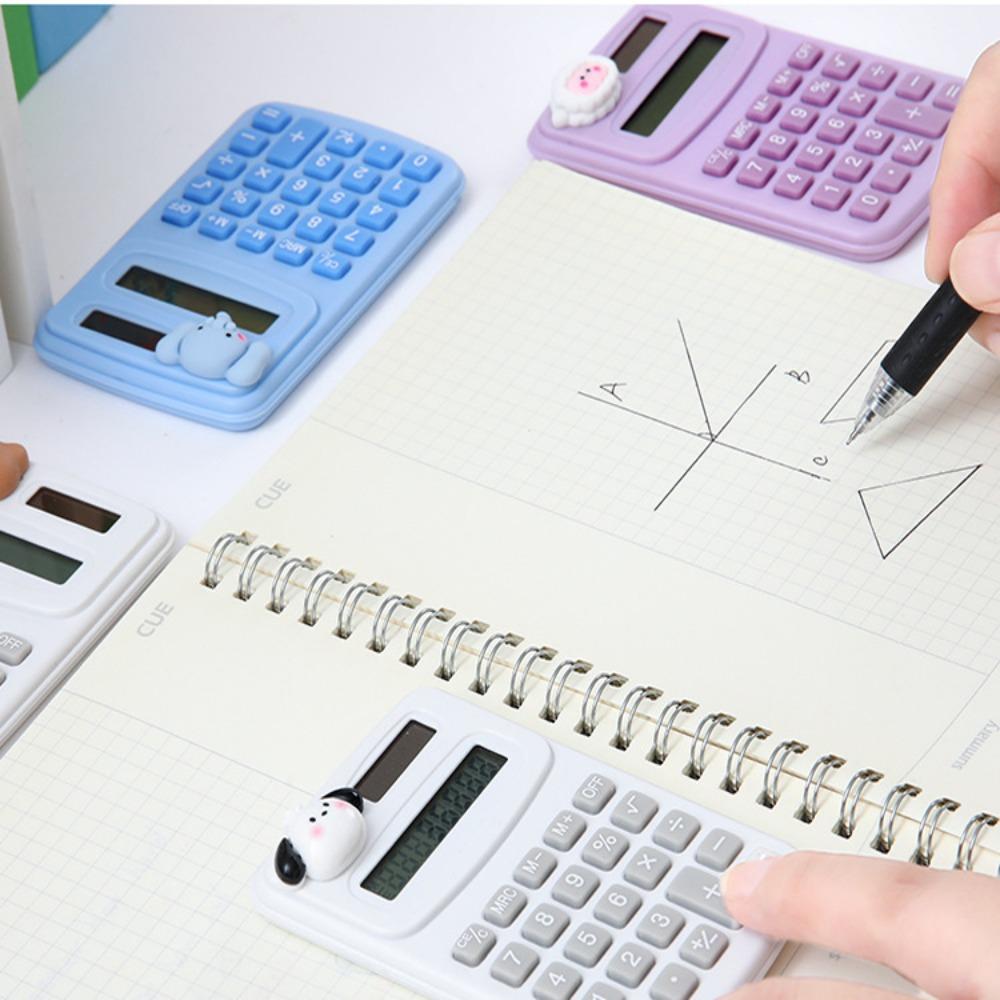 Мультяшное Животное Милый Мини Портативный Цифровой Калькулятор Мультяшный Милый Калькулятор Учебные Принадлежности